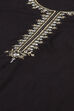 Petrol Blue LIVA Straight Kurta image number 1